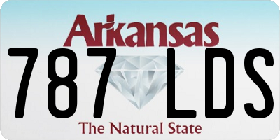 AR license plate 787LDS