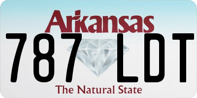 AR license plate 787LDT