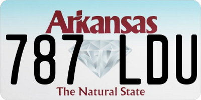 AR license plate 787LDU