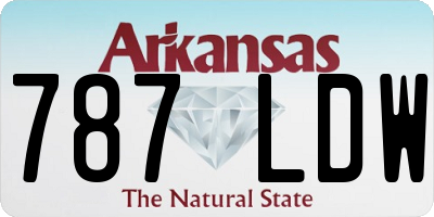AR license plate 787LDW
