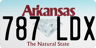 AR license plate 787LDX