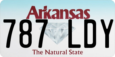 AR license plate 787LDY