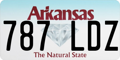AR license plate 787LDZ