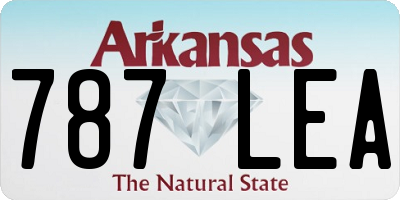 AR license plate 787LEA