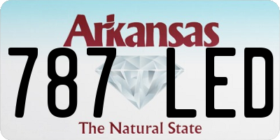 AR license plate 787LED