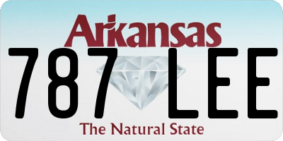 AR license plate 787LEE