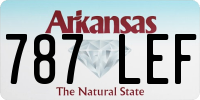 AR license plate 787LEF