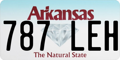 AR license plate 787LEH