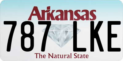 AR license plate 787LKE