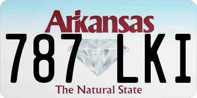 AR license plate 787LKI