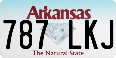 AR license plate 787LKJ