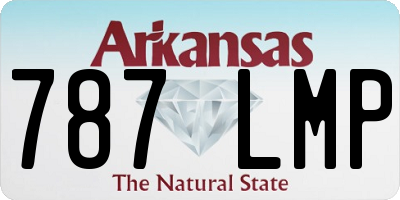 AR license plate 787LMP