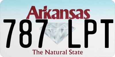 AR license plate 787LPT