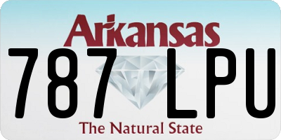 AR license plate 787LPU