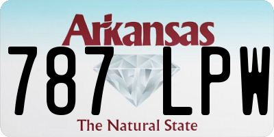 AR license plate 787LPW