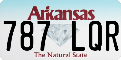 AR license plate 787LQR