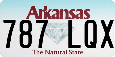 AR license plate 787LQX