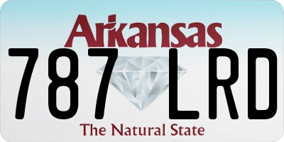 AR license plate 787LRD