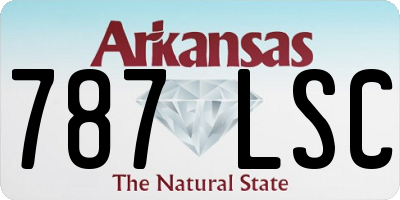 AR license plate 787LSC