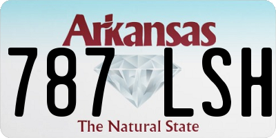 AR license plate 787LSH