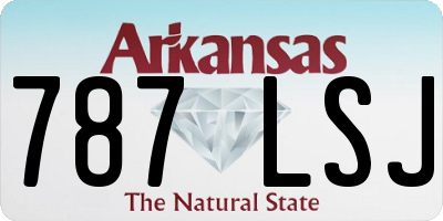 AR license plate 787LSJ