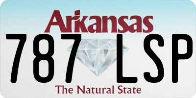 AR license plate 787LSP