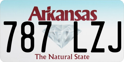 AR license plate 787LZJ