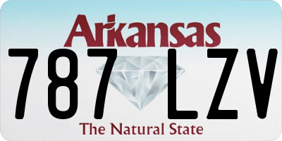 AR license plate 787LZV