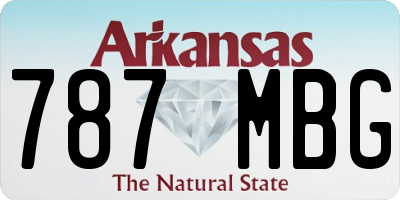 AR license plate 787MBG