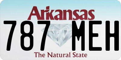 AR license plate 787MEH