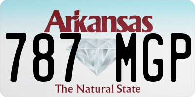 AR license plate 787MGP