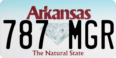 AR license plate 787MGR