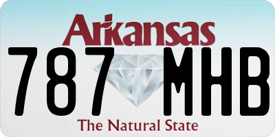 AR license plate 787MHB