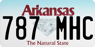 AR license plate 787MHC