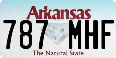 AR license plate 787MHF