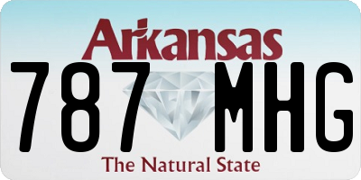 AR license plate 787MHG