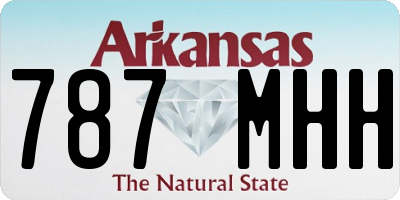 AR license plate 787MHH