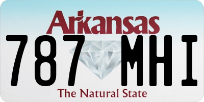 AR license plate 787MHI