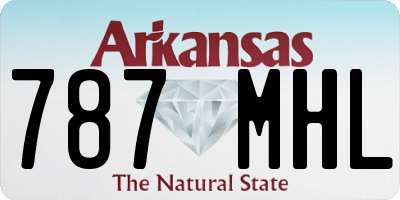 AR license plate 787MHL