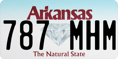 AR license plate 787MHM