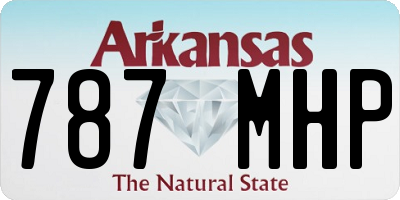 AR license plate 787MHP