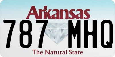 AR license plate 787MHQ