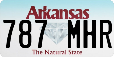 AR license plate 787MHR
