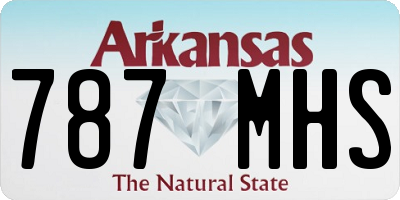 AR license plate 787MHS