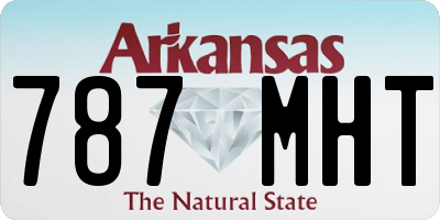 AR license plate 787MHT