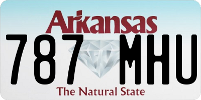 AR license plate 787MHU