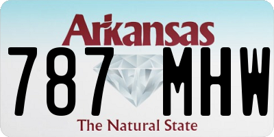 AR license plate 787MHW