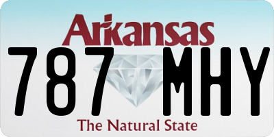 AR license plate 787MHY