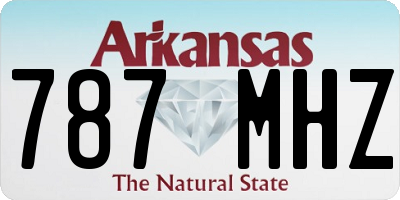 AR license plate 787MHZ