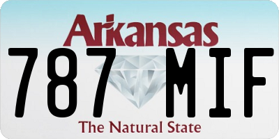 AR license plate 787MIF